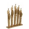 LANADECO Statuettes Et Figurines 5 Personnages Sur Pied Résine Or H39,3cm -Vases Soldes 5 personnages sur pied resine or h39 3cm