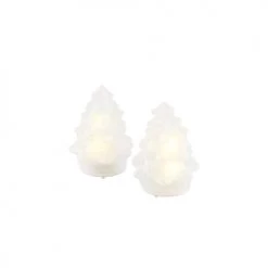 Sirius Statuettes Et Figurines Arbre En Verre 2 Pcs En Verre Blanc