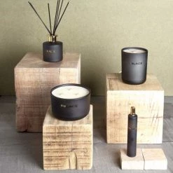 Pomax Statuettes Et Figurines Bloc En Bois Beige -Vases Soldes bloc en bois beige 1