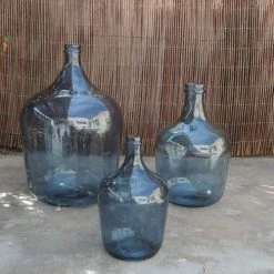 Maison Tilleul Vases Bonbonne Dame Jeanne 4L Bleu -Vases Soldes bonbonne dame jeanne 4l bleu 4