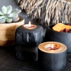 Bazar Bizar Statuettes Et Figurines Bougeoir En Grès -Vases Soldes bougeoir en gres 1