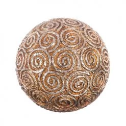 Ixia Statuettes Et Figurines Boule Décorative En Résine Argentée D10cm