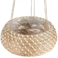 Beliani Vases Cache-pot D'intérieur En Bois Solide Beige H11 11 -Vases Soldes cache pot d interieur en bois solide beige h11 11 3