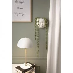 Present Time Vases Cache-pot Mural En Céramique Blanche H18cm -Vases Soldes cache pot mural en ceramique blanche h18cm 3