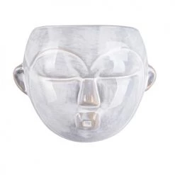 Present Time Vases Cache-pot Mural En Céramique Blanche H18cm -Vases Soldes cache pot mural en ceramique blanche h18cm 4