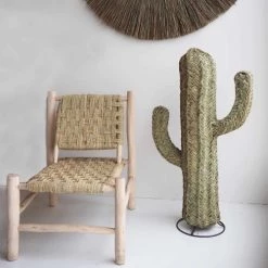 HYDILE Statuettes Et Figurines Cactus En Fibres Naturelles Déco H 1m -Vases Soldes cactus en fibres naturelles deco h 1m 1