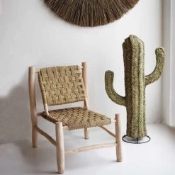 HYDILE Statuettes Et Figurines Cactus En Fibres Naturelles Déco H 1m -Vases Soldes cactus en fibres naturelles deco h 1m 2
