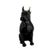 Pirouette Paris Statuettes Et Figurines Chien Noir En Résine 23cm -Vases Soldes chien noir en resine 23cm