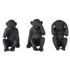 Maisons Du Monde Statuettes Et Figurines Déco à Poser Singes En Résine Noire (x3) -Vases Soldes deco a poser singes en resine noire x3 1000 8 3 228250 1