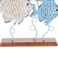 Wadiga Statuettes Et Figurines Décoration à Poser Métal Bord De Mer 3 Poissons - 22x8.5x31cm -Vases Soldes decoration a poser metal bord de mer 3 poissons 22x8 5x31cm 2