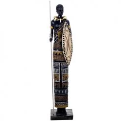 Signes Grimalt Statuettes Et Figurines Décoration Guerrier Africain H57,5cm