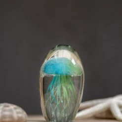 Chehoma Statuettes Et Figurines Décoration Méduse En Sulfure Vert -Vases Soldes decoration meduse en sulfure vert 1