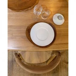 Now’s Home Statuettes Et Figurines Dessous D'assiette En Teck -Vases Soldes dessous d assiette en teck 2