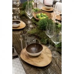 Now’s Home Statuettes Et Figurines Dessous D'assiette En Teck -Vases Soldes dessous d assiette en teck 3