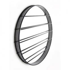 MACABANE Statuettes Et Figurines Etagère Range-bouteilles Vin 5 Niveaux 9 Bouteilles Ronde Métal Noir -Vases Soldes etagere range bouteilles vin 5 niveaux 9 bouteilles ronde metal noir 5