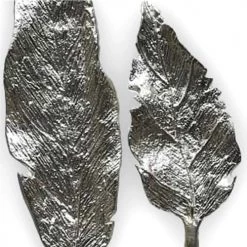 Sensei Maison Statuettes Et Figurines Feuilles En Métal Sur Socle H 52 Cm Blanc 50x8x52 Cm -Vases Soldes feuilles en metal sur socle h 52 cm blanc 50x8x52 cm 3