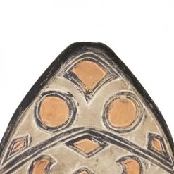 MOYCOR Statuettes Et Figurines Figure De Bouclier En Bois Marron -Vases Soldes figure de bouclier en bois marron 2