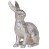 Beliani Statuettes Et Figurines Figurine Décorative Lapin 35 Cm
