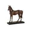 LANADECO Statuettes Et Figurines Grand Cheval En Résine Marron H37,5cm -Vases Soldes grand cheval en resine marron h37 5cm