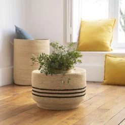 Casatera Vases Jarre En Jonc De Mer Naturel Marron -Vases Soldes jarre en jonc de mer naturel marron 3