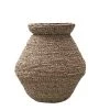 Casatera Vases Jarre En Mendong Naturel Marron -Vases Soldes jarre en mendong naturel marron
