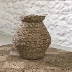 Casatera Vases Jarre En Mendong Naturel Marron 10 Casatera Vases Jarre En Mendong Naturel Marron -Vases Soldes jarre en mendong naturel marron 3