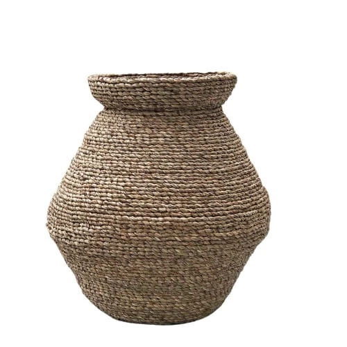 Casatera Vases Jarre En Mendong Naturel Marron 3 Casatera Vases Jarre En Mendong Naturel Marron