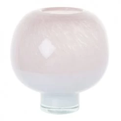 Maisons Du Monde Vases Lampe En Verre Rose Et Blanc