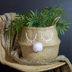 Pirouette Paris Statuettes Et Figurines Panier Cache-pot En Jonc De Mer D30 X H10 -Vases Soldes panier cache pot en jonc de mer d30 x h10 20