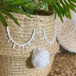 Pirouette Paris Statuettes Et Figurines Panier Cache-pot En Jonc De Mer D30 X H10 -Vases Soldes panier cache pot en jonc de mer d30 x h10 21