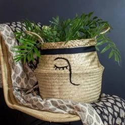 Pirouette Paris Statuettes Et Figurines Panier Cache-pot En Jonc De Mer D30 X H10 -Vases Soldes panier cache pot en jonc de mer d30 x h10 8