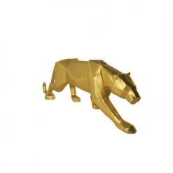 Potiron Paris Statuettes Et Figurines Panthère Décorative Or, Statuette Origami En Polyrésine -Vases Soldes panthere decorative or statuette origami en polyresine 4