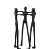 LANADECO Statuettes Et Figurines Personnages Cercle Aluminium Noir H36cm -Vases Soldes personnages cercle aluminium noir h36cm