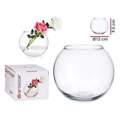 Wadiga Vases Petit Vase Boule En Verre - Diamètre 12cm -Vases Soldes petit vase boule en verre diametre 12cm 2