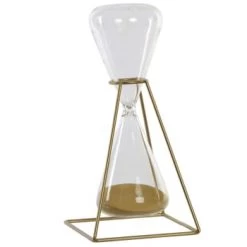 ITEM International Statuettes Et Figurines Sablier De Décoration Métal Doré Et Verre -Vases Soldes sablier de decoration metal dore et verre 4