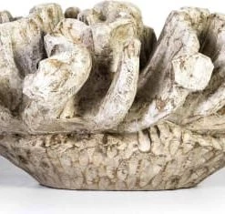 Thai Natura Statuettes Et Figurines Sculpture En Bois Gris