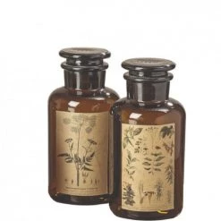 Wadiga Statuettes Et Figurines Set De 2 Flacons Décoratifs En Verre H18cm