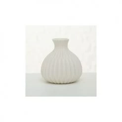 Wadiga Set De 3 Petits Vases En Porcelaine Blanche -Vases Soldes set de 3 petits vases en porcelaine blanche 2
