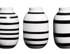 Kähler Design Set De 3 Vases En Miniature Noir H8cm -Vases Soldes set de 3 vases en miniature noir h8cm 4