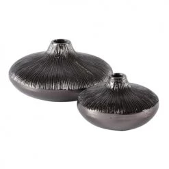 Zago Vases Soliflore En Métal Noir D25cm -Vases Soldes soliflore en metal noir d25cm 3