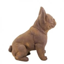 MOYCOR Statuettes Et Figurines Statue Bulldog En Résine Marron -Vases Soldes statue bulldog en resine marron 2