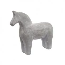 Sia Deco Statuettes Et Figurines Statue Cheval En Grès Cérame H20