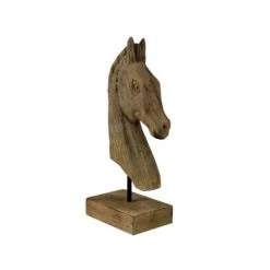 Sensei Maison Statuettes Et Figurines Statue Cheval Naturel 28X12.5X49 Cm