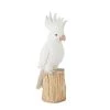 Maisons Du Monde Statuettes Et Figurines Statue De Jardin Cacatoès Sur Souche D'arbre Blanche H51 -Vases Soldes statue de jardin cacatoes sur souche d arbre blanche h51 1000 12 14 210795 1