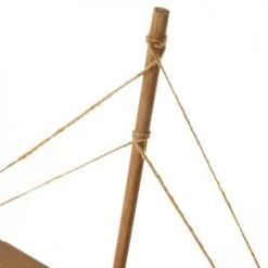 LolaHome Statuettes Et Figurines Statue Déco à Poser Bateau En Bois 27x5x25cm -Vases Soldes statue deco a poser bateau en bois 27x5x25cm 2