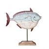 Wadiga Statuettes Et Figurines Statue Déco à Poser En Bois Et Métal Poisson