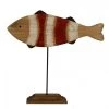 Wadiga Statuettes Et Figurines Statue Déco à Poser En Bois Et Métal Poisson Clown L58,5cm