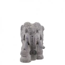 MOYCOR Statuettes Et Figurines Statue éléphant En Résine Gris -Vases Soldes statue elephant en resine gris 2