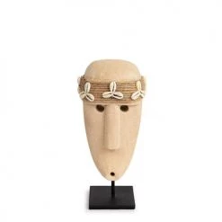 Bazar Bizar Statuettes Et Figurines Statue En Grès Sur Une Base En Métal