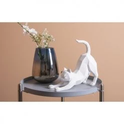 Present Time Statuettes Et Figurines Statue Origami Blanche Chat étiré H26,2cm -Vases Soldes statue origami blanche chat etire h26 2cm 2